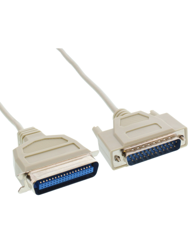 
Cable de impresora bidireccional de 25 pines D-Sub a 36 pines Centronics de 2 m InLine