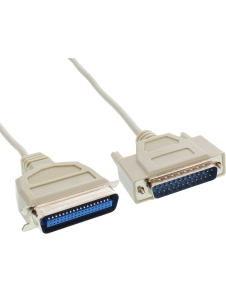 
11435 Cable de impresora bidireccional de 25 pines D-Sub a 36 pines Centronics de 5 m InLine