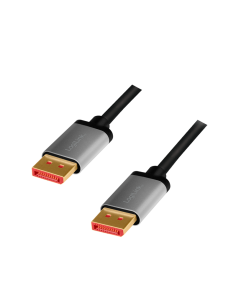 
Logilink CDA0104 Cable Displayport  Macho-Macho de  1m V.1.4 8K Carcasa de aluminio, Negro-Gris, Logilink  Bolsa Nylon