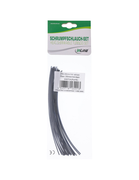 
00870A Tubos termorretráctiles 200mm de 1mm a 0,5mm 20 uds. Inline