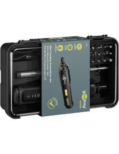 Mini juego de destornilladores inalámbricos, 28 piezas. Taladro de mango recto con juego de herramientas compuesto por 24 punta