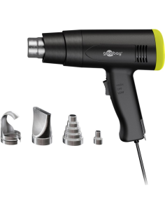 
77822 Pistola de aire caliente Superior, 1500 W
 con dos intervalos de temperatura de ajuste continuo y cuatro boquillas dife