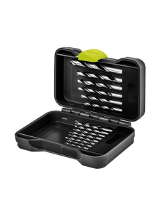 
77847 Juego de brocas para madera, 15 piezas
15 brocas afiladas para agujeros pasantes y ciegos en madera blanda y dura 2