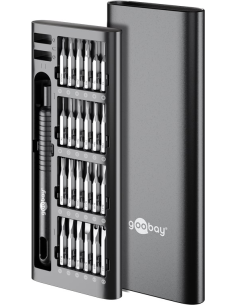 
77835 Juego de destornilladores con 48 puntas de precisión
Juego de herramientas para atornillado de precisión, montaje y bri