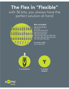 
77842 Juego de destornilladores con 43 puntas 
Juego de herramientas para atornillar, montar y hacer bricolaje 2