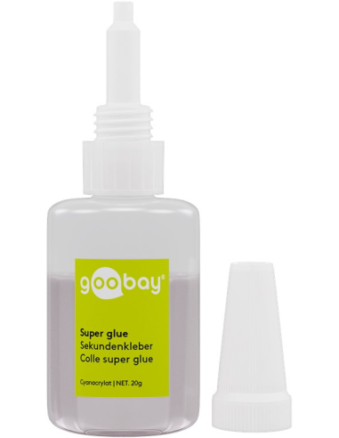 
77012 Pegamento Super glue - 20 g pincel Goobay