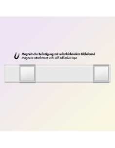 
LED021 Lámpara LED para armario, 20 cm, 80 lm, 600 mAh, con detector de movimiento, color blanco 2