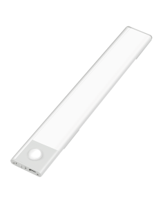 
LED022 Lámpara LED para armario, 30 cm, 100 lm, 1100 mAh, con detector de movimiento, color blanco