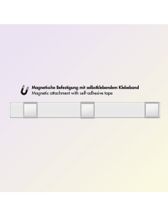 LED022 Lámpara LED para armario, 30 cm, 100 lm, 1100 mAh, con detector de movimiento, color blanco