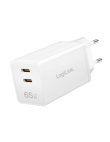 

Adaptador USB dual, GaN, 65 W, 2x USB-C (PD 3.0/QC 4.0), blanco
N.° de pieza: PA0367
EAN: 4052792077766
