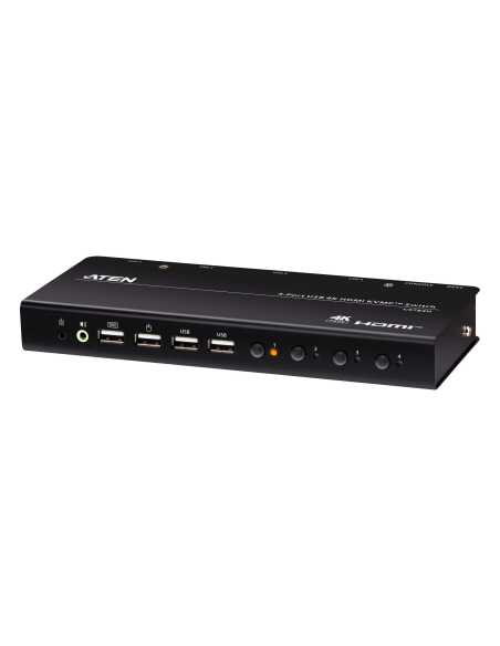 
ATEN CS784H Conmutador KVMP USB 4K HDMI de 4 puertos (cables incluidos) Nuevo
CS784H