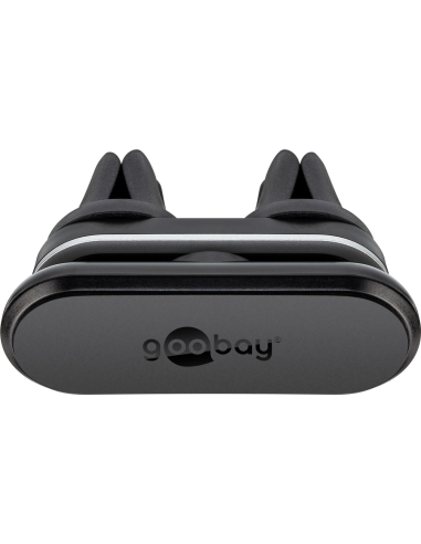 
45651 GOOBAY - El soporte magnético para teléfono Goobay para automóviles consta de 1x adaptador para montar en las rejillas 