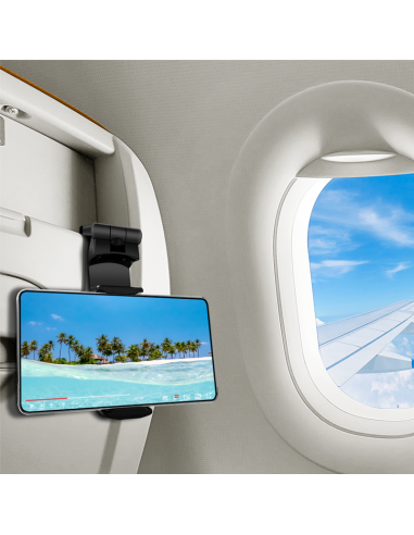 
AA0169 Soporte para smartphone plegable y con abrazadera, para 4,7-6,9", giratorio 360°, negro