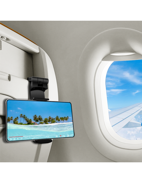 
AA0169 Soporte para smartphone plegable y con abrazadera, para 4,7-6,9", giratorio 360°, negro