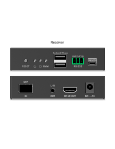 
DS-55349 Receptor de fibra HDMI para DS-55348 4K/60Hz, 40 km/300 m, IP 1G, negro 2