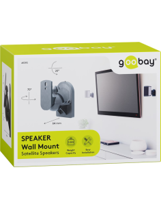 
Goobay 49393 Soporte universal para altavoces
 2 soportes universales Negros, giratorios e inclinables, para altavoces de has 2