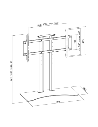 
BP0024 LOGILINK - Soporte de sobremesa ajustable 37-65" 50 Kg LogiLink