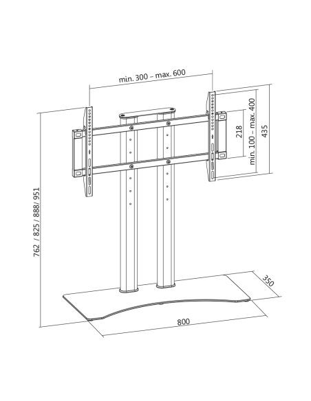 
BP0024 LOGILINK - Soporte de sobremesa ajustable 37-65" 50 Kg LogiLink