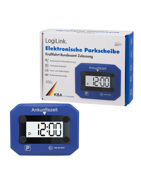 
AA0189 Reloj de parquímetro Digital con activación automática, 24 Horas, Fecha y Hora, luz SOS 