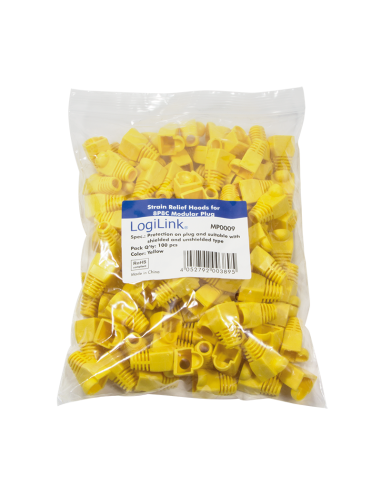 
MP0009 Capuchón RJ45 Amarillo Ø5,8mm  LOGILINK    (PRECIO 100 UNIDADES )