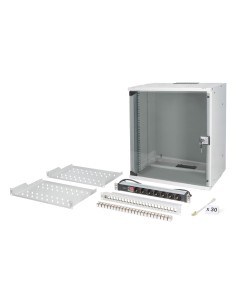 Conjunto de red de 19", carcasa mural 12U y accesorios, gr Versión SOHO Pro, sin montar