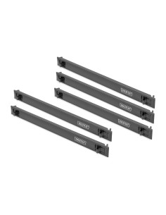 Tapa ciega 1U, encajable, material ABS Color negro