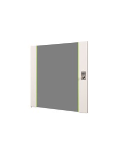 Puerta frontal de cristal para armarios murales UNIQUE de 19" y 12U Color gris (RAL 7035)
