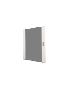 Puerta frontal de cristal para armario mural de 19" 16U UNIQUE Color gris (RAL 7035)