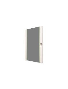 Puerta frontal de cristal para armarios murales UNIQUE de 19" y 20U Color gris (RAL 7035)