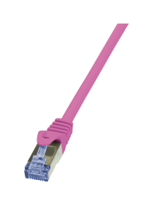 
96A00025RO LOGILINK - latiguillo 0,25 m. Rosa  Cat 6A S-FTP LSZH PiMF