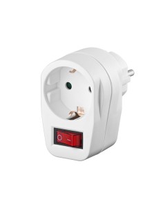 
68906 GOOBAY - Enchufe con Interruptor Blanco Goobay