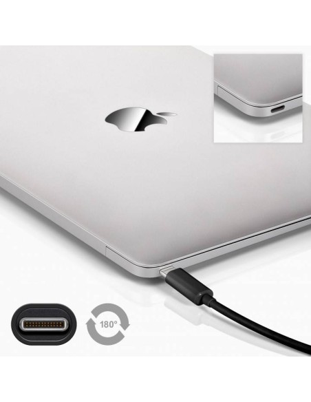 
Cable USB 2.0, USB C Macho a USB 2.0 Micro B macho 0.2 m Negro