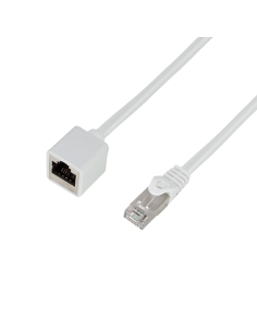 
Logilink CQX031S Latiguillo CAT 6A, S/FTP,  1.00 m, Blanco, Macho-Hembra CU LSZH Logilink CQX031S