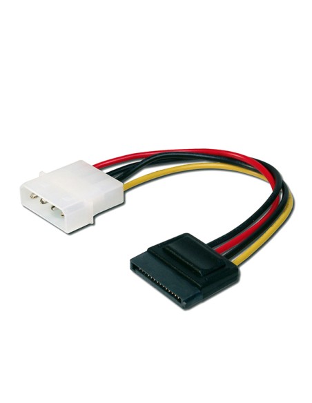 
50674 DIGITUS - Cable de alimentación interno 0,15 m, IDE - conector SATA de 15 pines, CCS