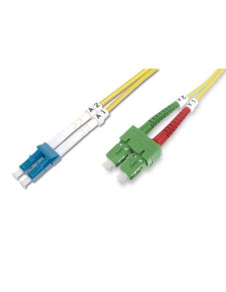 
DK-292SCA3LC-01 DIGITUS Latiguillo F.O. SC (APC) a LC (PC), SM 09/125 µ, Duplex 1 m