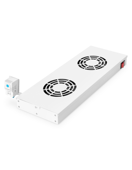 
 DIGITUS Unidad de ventilador de techo para una instalación variable de 483 mm (19")
Número de artículo: DN-19 FAN-2-HO
EAN