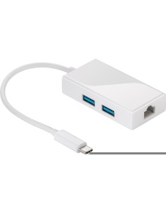 
66269 Adaptador USB 3.0 Tipo C a Ethernet 10/100/1000 + 2 USB 3.0