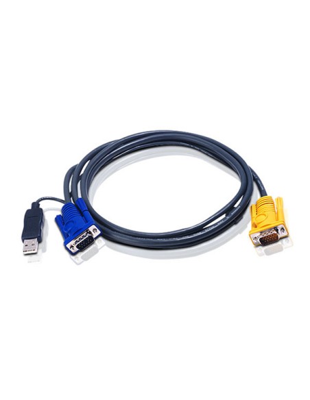 
ATEN 2L-5206UP Cable KVM VGA USB de 6 m con SPHD 3 en 1 + PS/2 integrado