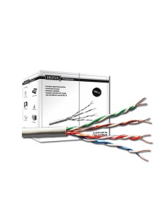 

 305 m. bobina gris UTP Cat5e rígido cobre