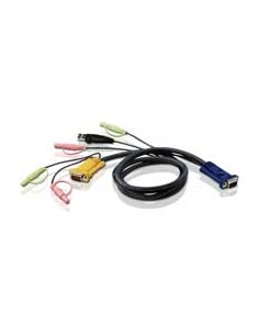 

ATEN 2L-5305U Cable KVM VGA USB de 5 m con SPHD 3 en 1 y audio ATEN
