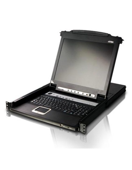 
ATEN CL5716M Consola LCD single rail con switch KVM integrado VGA PS/2-USB de 16 puertos 
