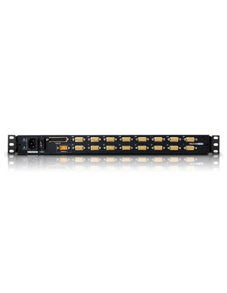 Conmutador KVM 16 puertos VGA-USB-PS/2 con LCD de17" ATEN
KVM Switch Rack 16 Port, LCD 17",
USB/PS/2, 256dc