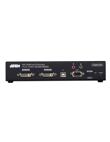 
KE6940AT ATEN - Transmisor de KVM DVI-I a través de IP de dos pantallas