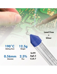 
SA0011  LOGILINK Carrete de Estaño 0,56mm  12,5Gr Sin Plomo + Plata LOGILINK 2