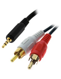 

10 m. cable audio jack 3,5" Macho a 2 RCA Macho