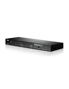 
ATEN Switch KVM por IP VGA PS/2-USB de 16 puertos con acceso compartido desde consolas local/remota
CS1716i