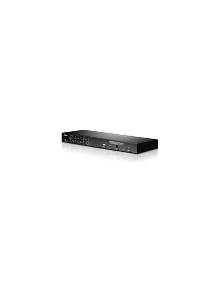 
ATEN Switch KVM por IP VGA PS/2-USB de 16 puertos con acceso compartido desde consolas local/remota
CS1716i