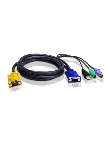 
ATEN 2L-5302UP Cable KVM VGA PS/2-USB de 1,8 m