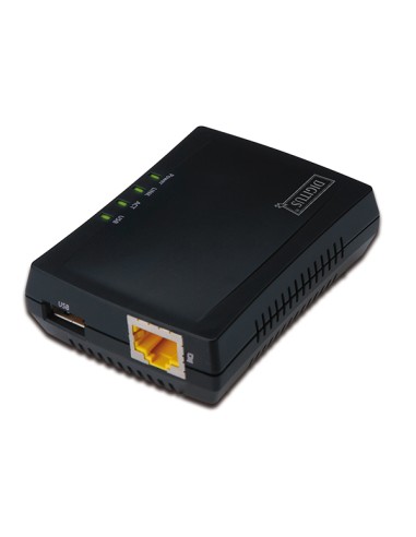 
DN-13020 DIGITUS - Servidor de red USB multifunción, 1 puerto, concentrador USB de red, NAS, servidor de impresión, USB 2.0, 