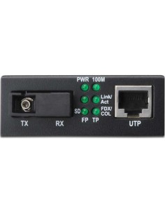 
Convertidor DIGITUS Gigabit 20 Km RJ5 a fibra optica SC BiDi 2